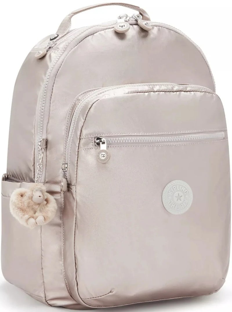 kipling Seoul Large Female Backpack (With Laptop Compartment) - Metallic Glow - Image 5
